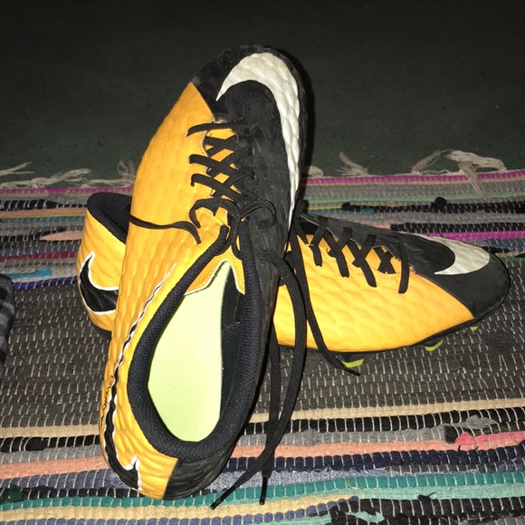 Nike Black and Yellow Hyper Venom cleats. Size12. - Picture 1 of 5